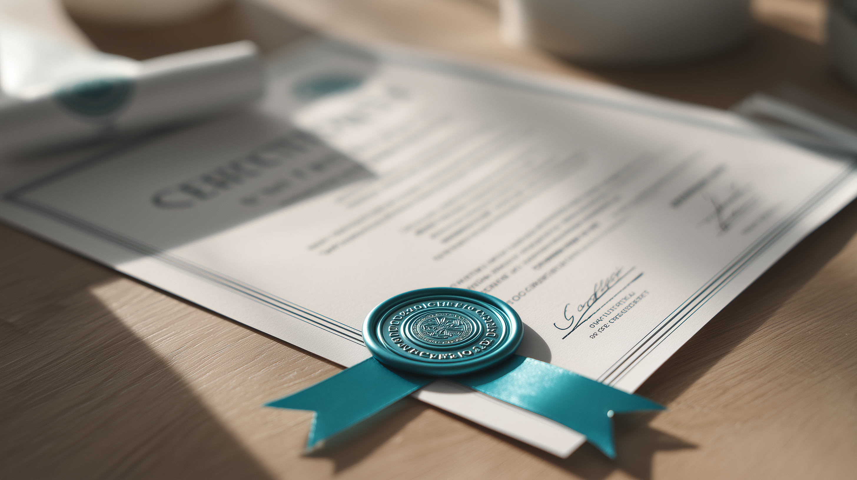 Pharmaceutical certification with seal — Saluvexis credentials
